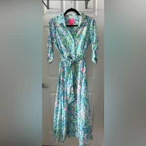 NWOT Lilly Pulitzer Kalina Midi Shirtdress size 4